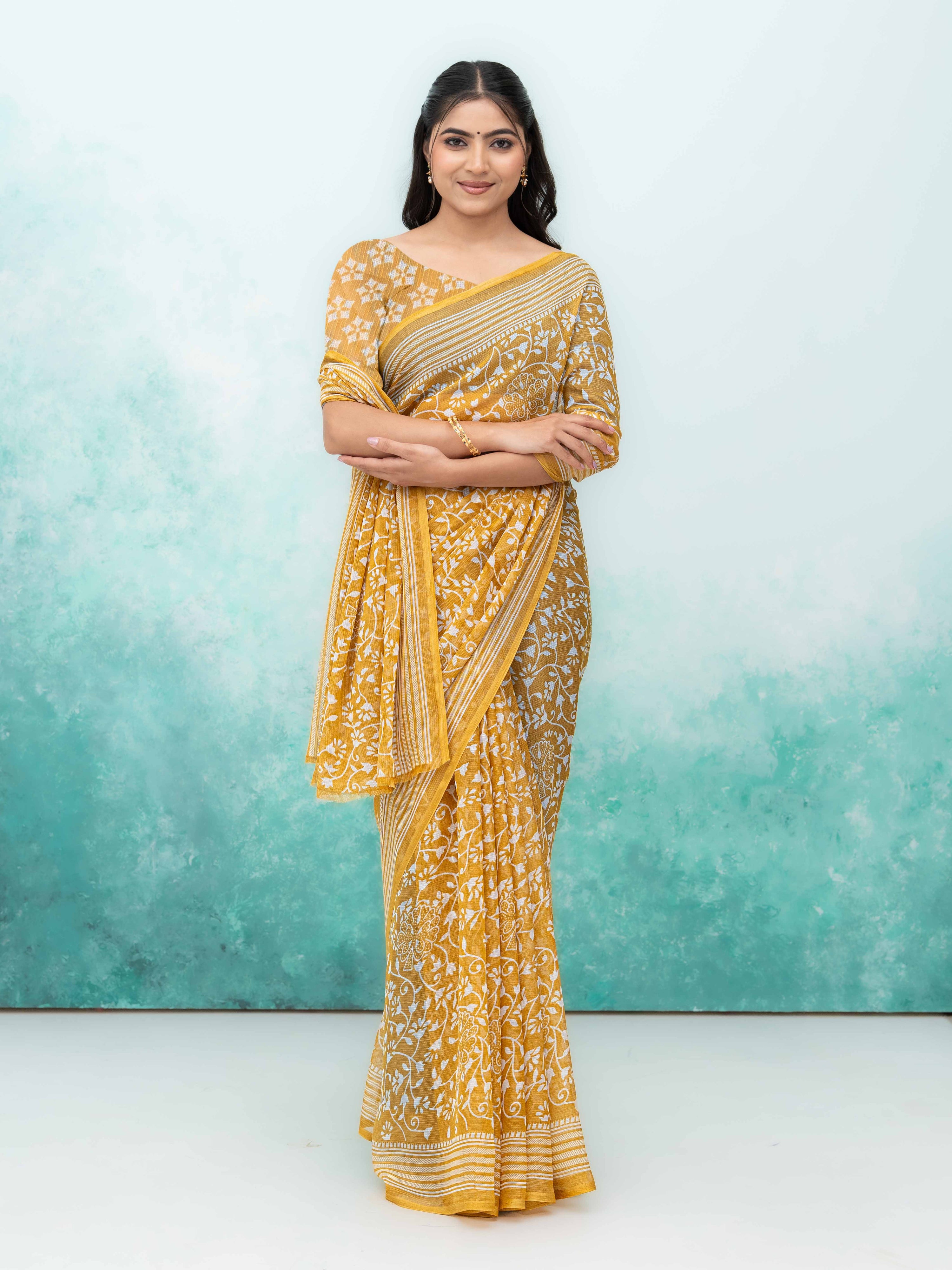 Yellow Weightless Saree