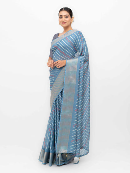 Blue Moss Mellow Saree