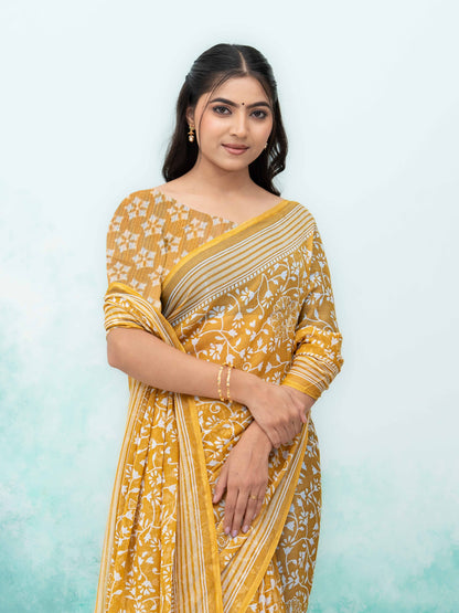 Yellow Weightless Saree