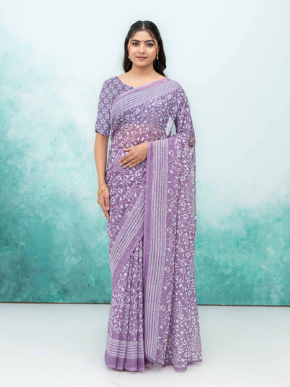 Purple Weightless Saree