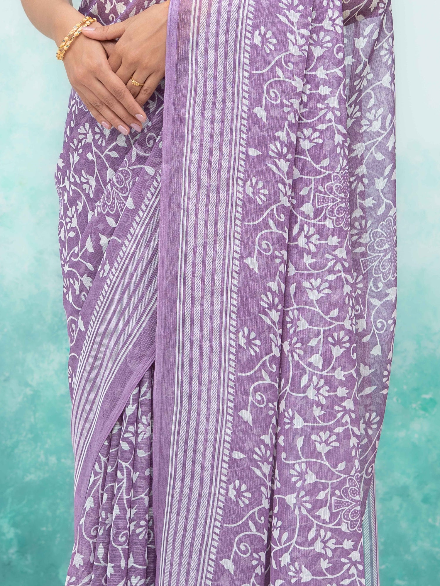 Purple Weightless Saree