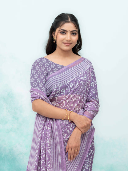Purple Weightless Saree