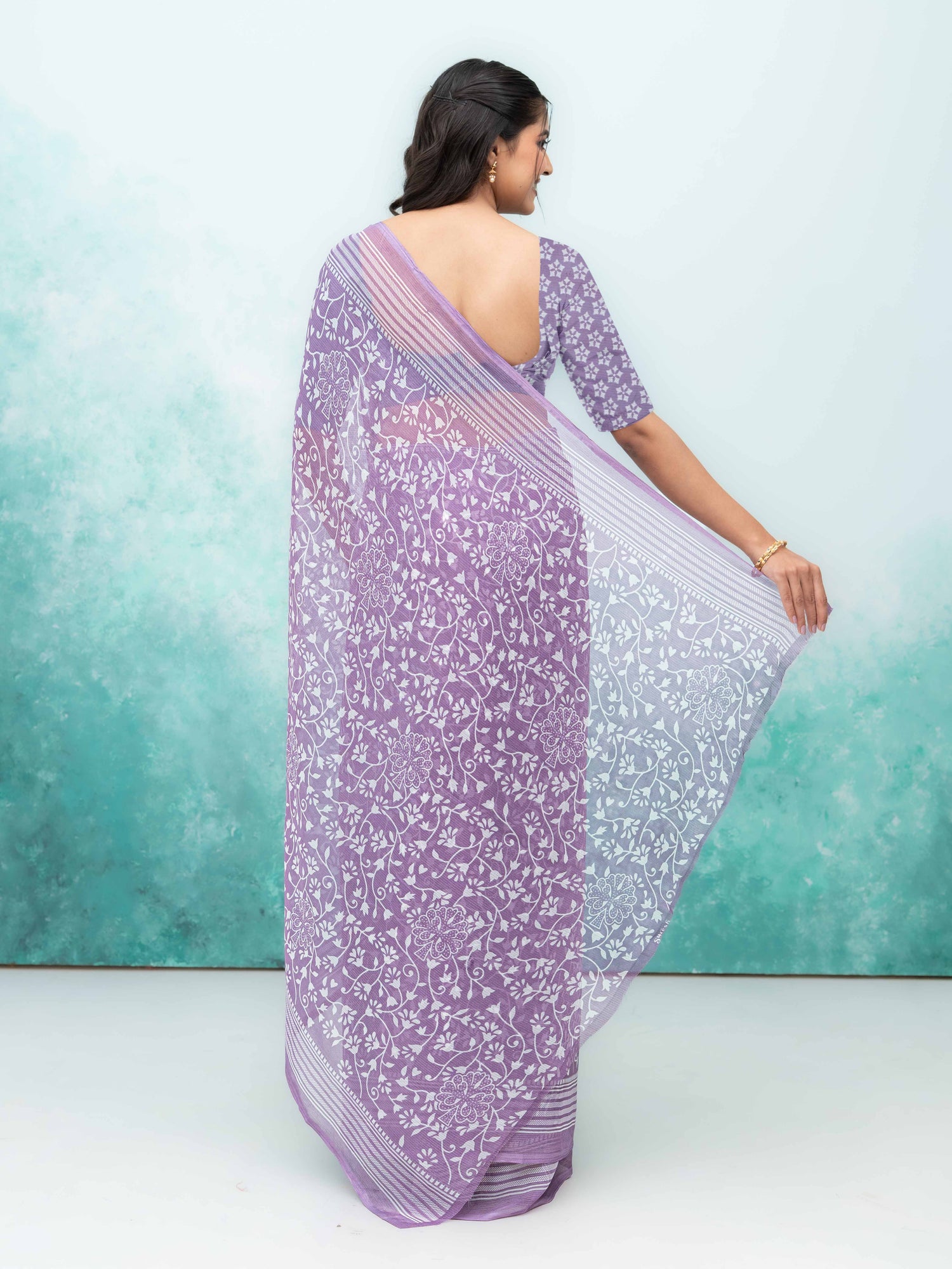 Purple Weightless Saree