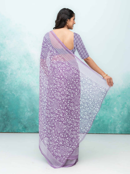 Purple Weightless Saree