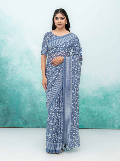 Blue Weightless Saree