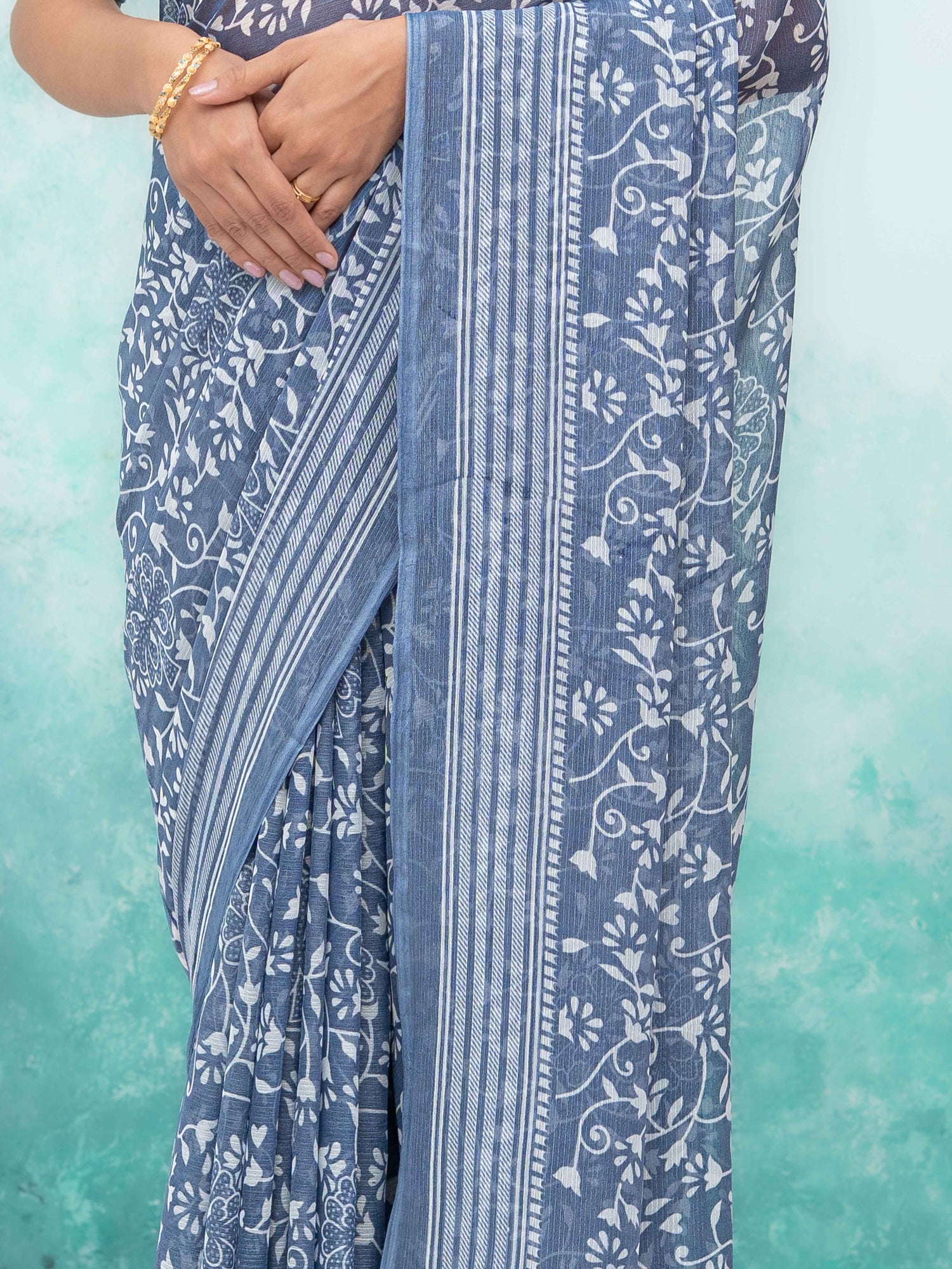 Blue Weightless Saree