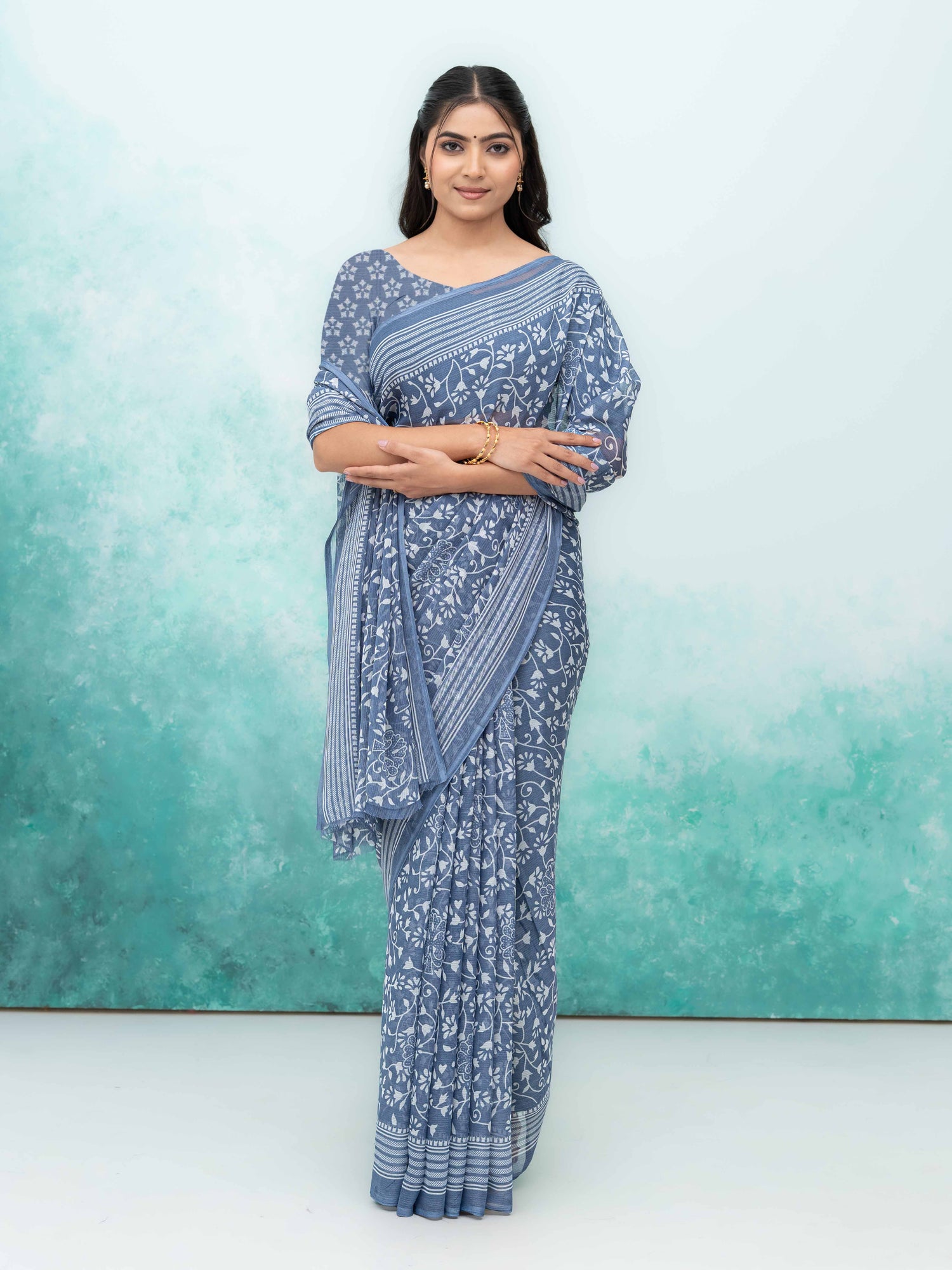 Blue Weightless Saree