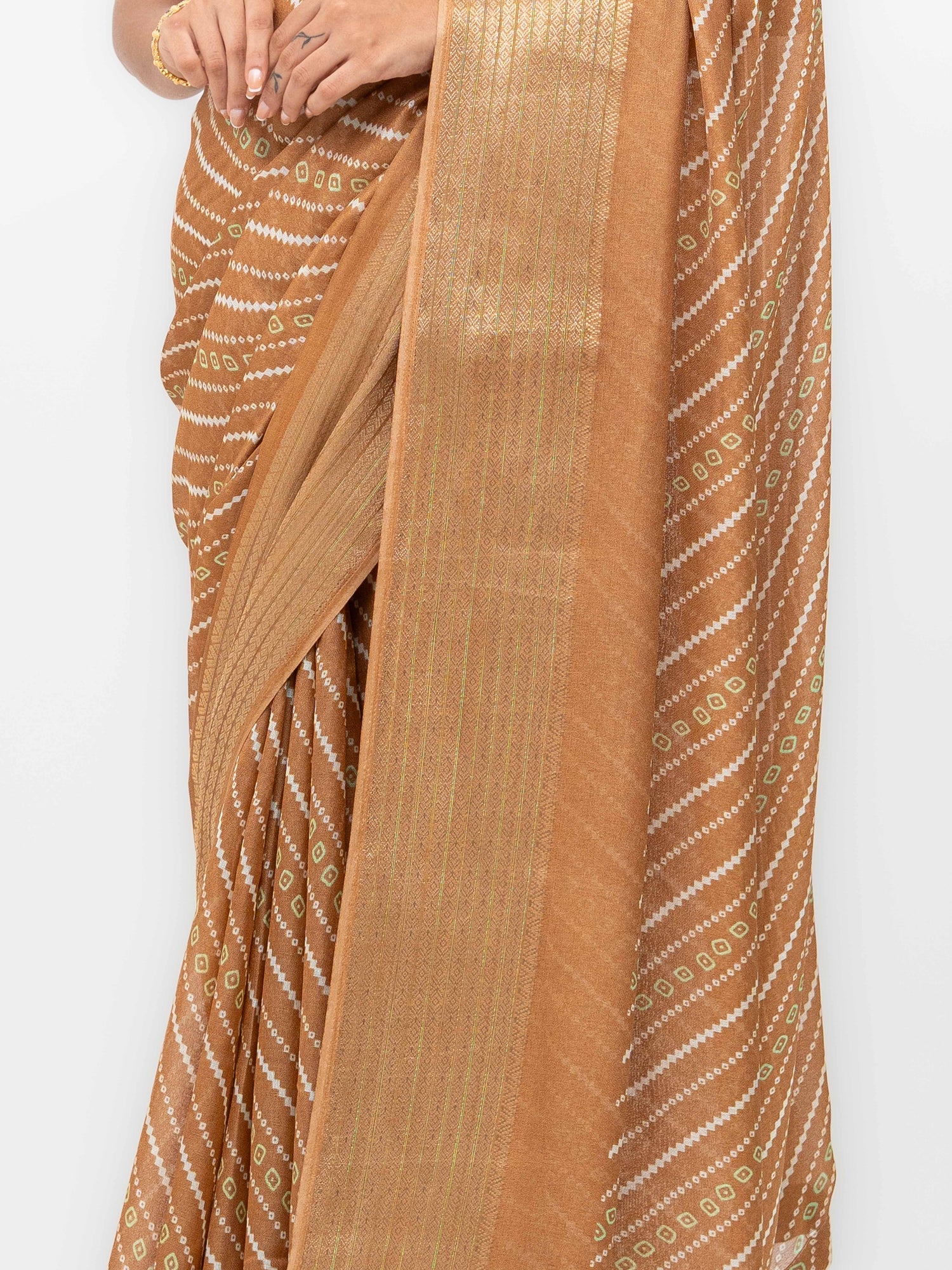 Brown Moss Mellow Saree