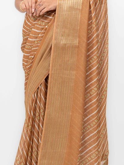 Brown Moss Mellow Saree