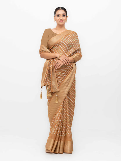 Brown Moss Mellow Saree