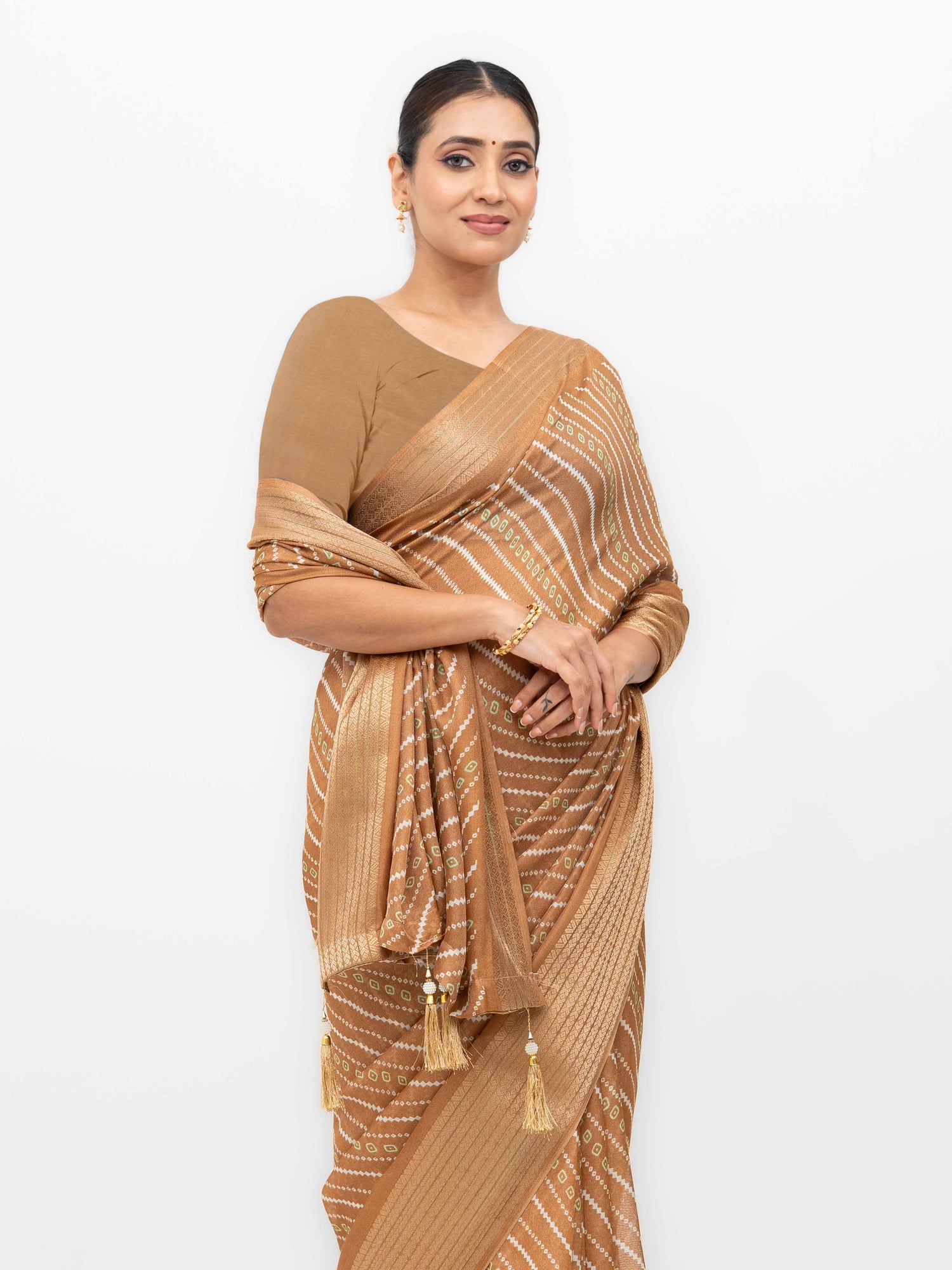 Brown Moss Mellow Saree