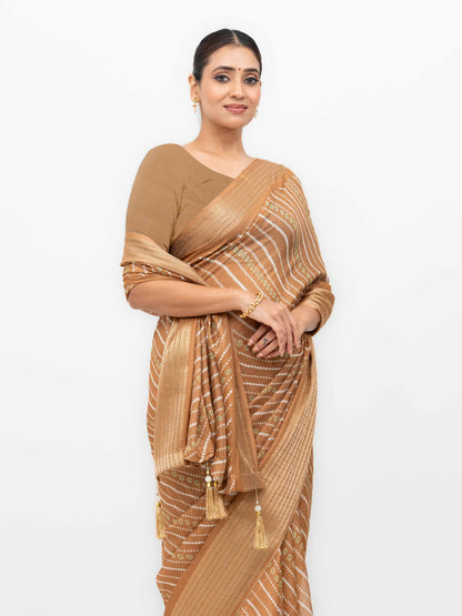 Brown Moss Mellow Saree