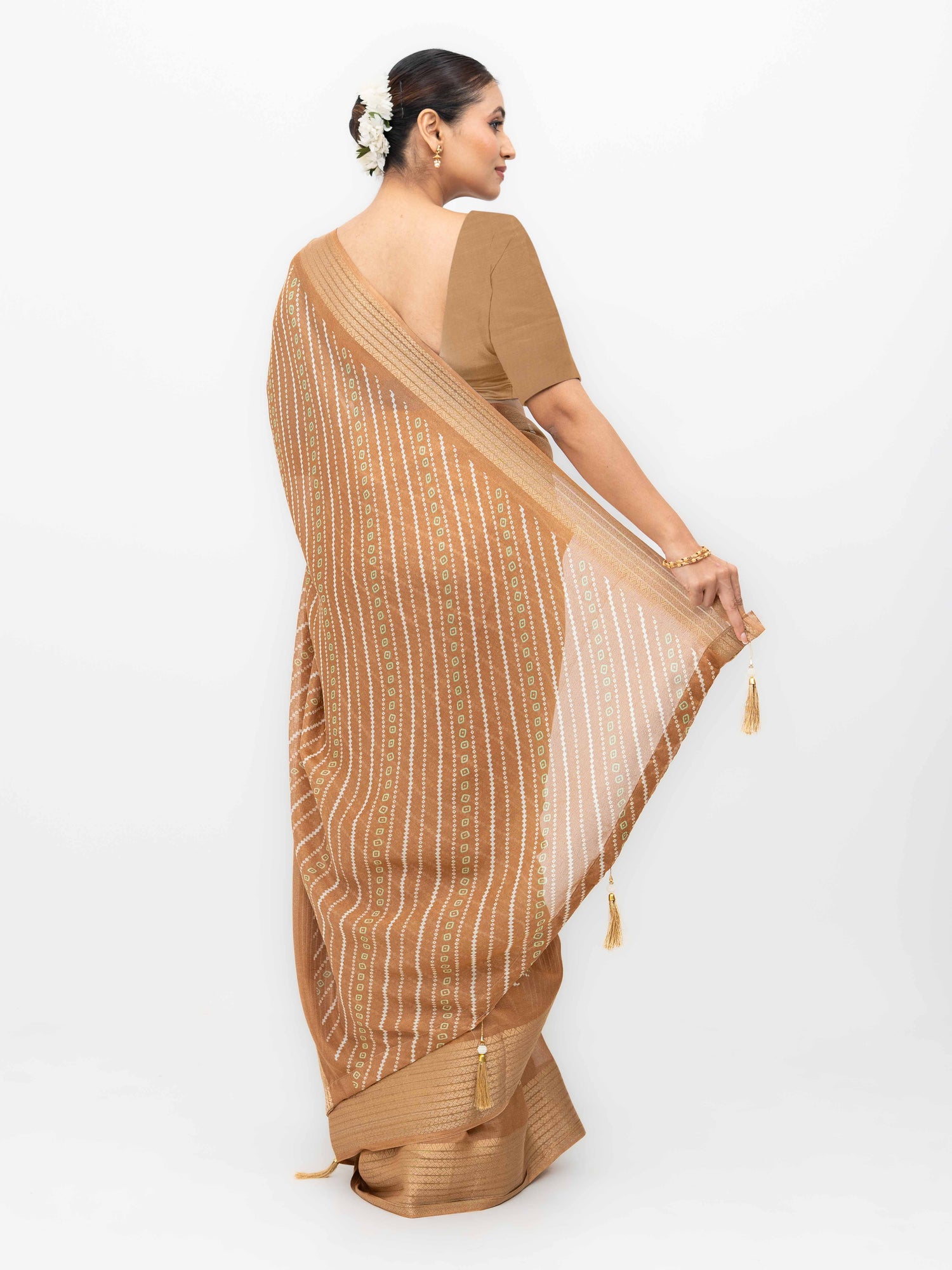 Brown Moss Mellow Saree