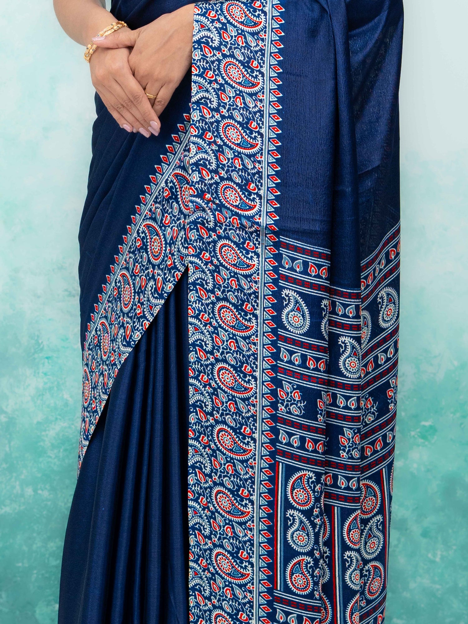 Navy Blue Turkey Silk Saree