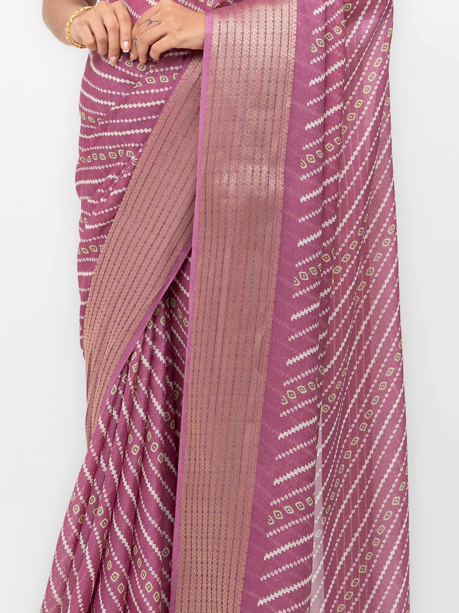 Magenta Moss Mellow  Saree