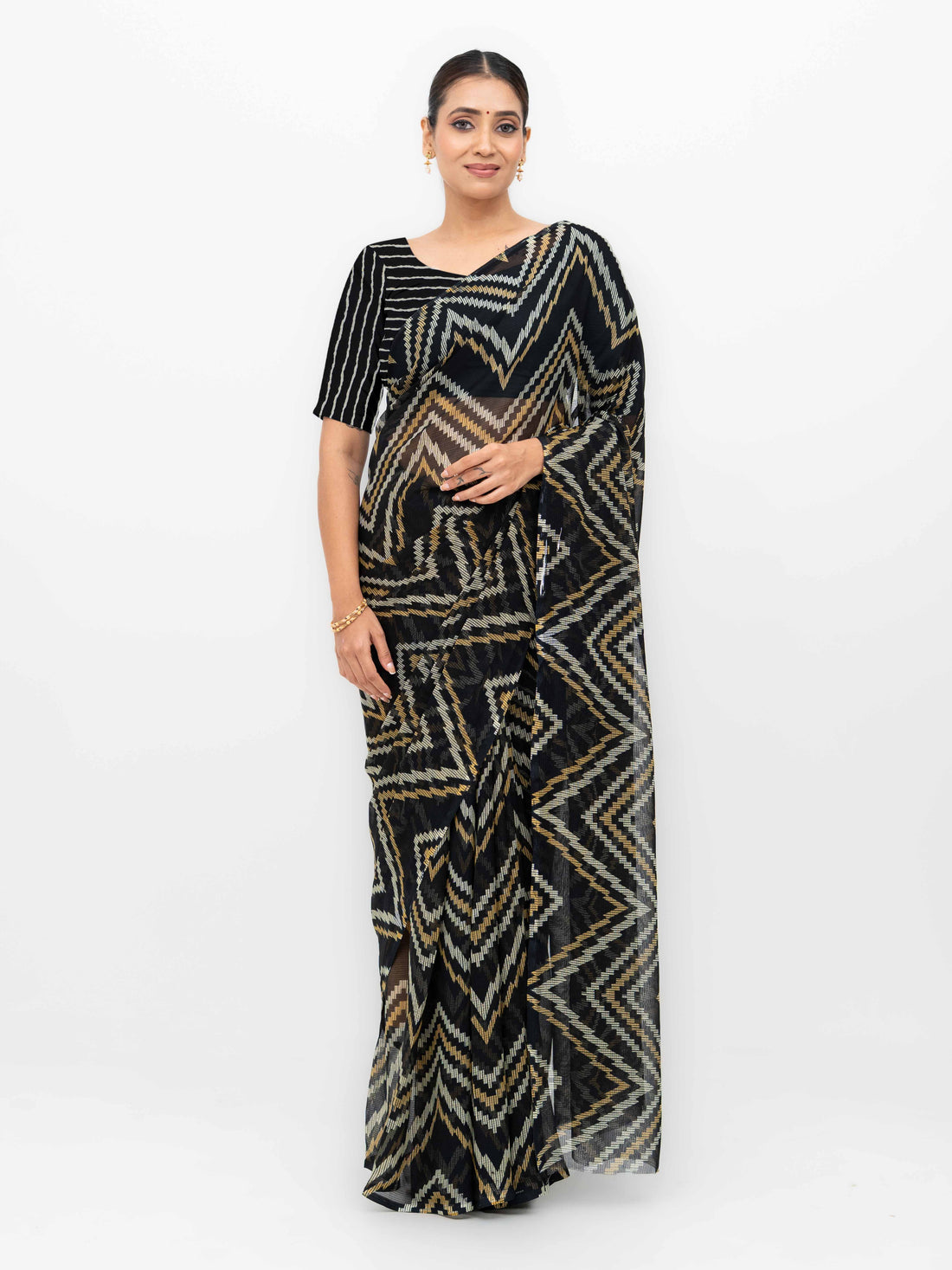 Black Georgette Saree