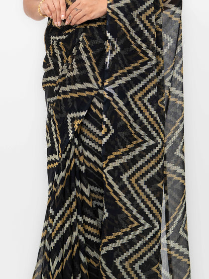Black Georgette Saree