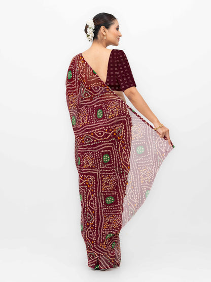Maroon Weightless Saree