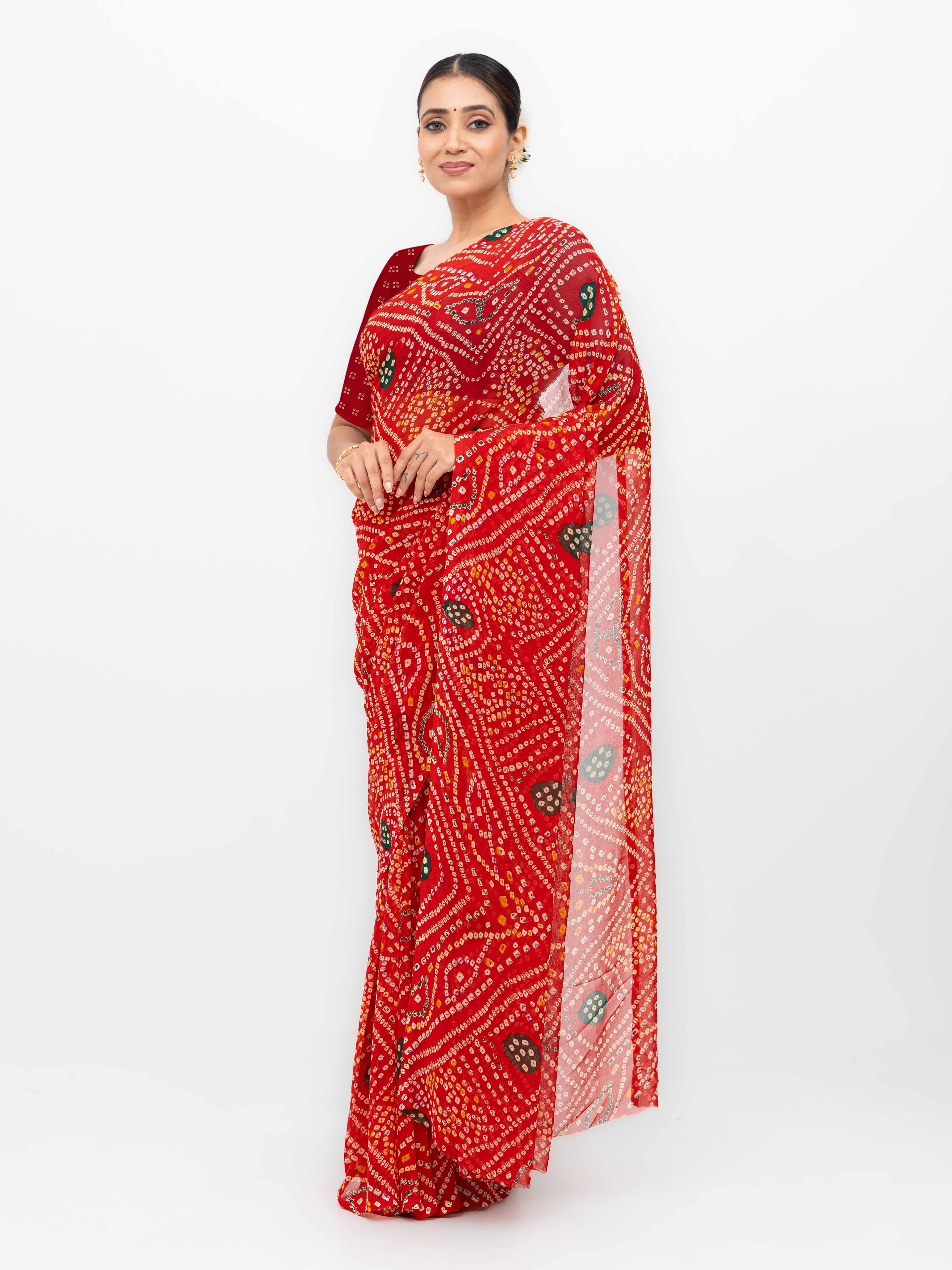Red Weightless Saree