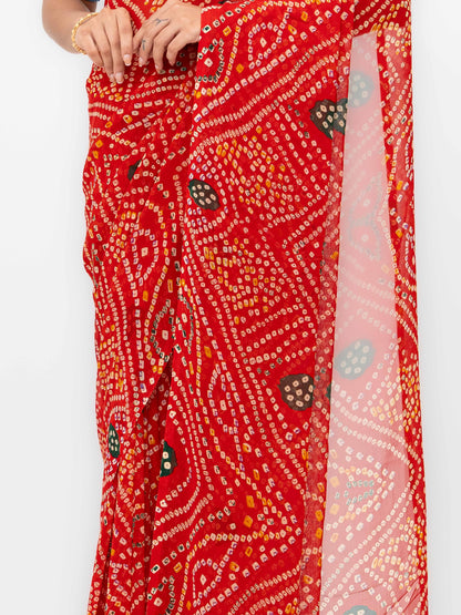 Red Weightless Saree