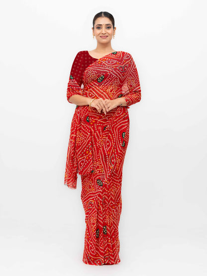 Red Weightless Saree
