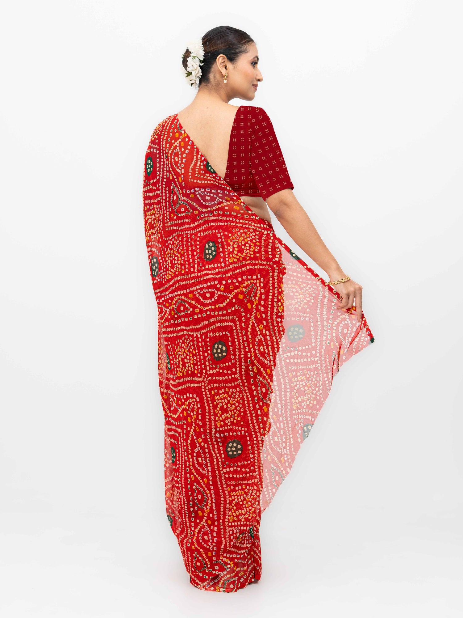 Red Weightless Saree