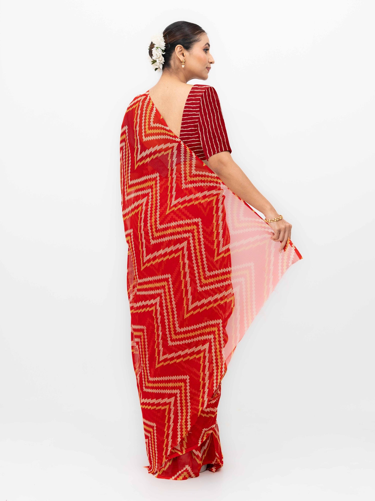 Red Georgette Saree