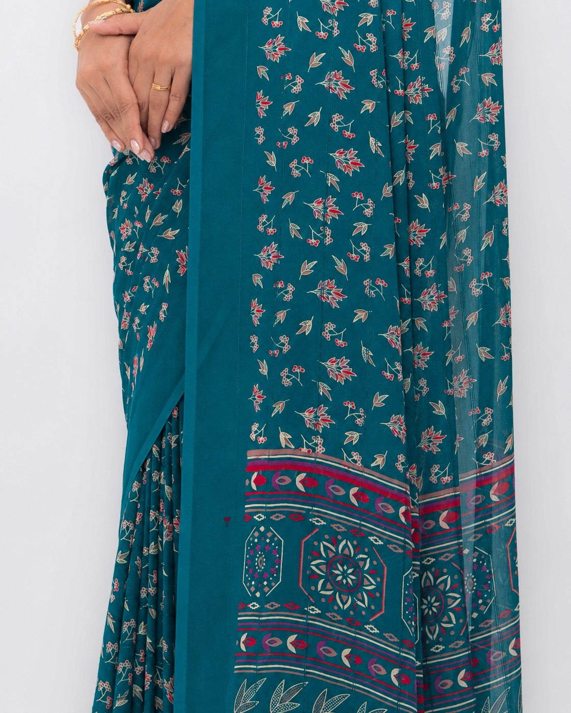 Rama Georgette Saree