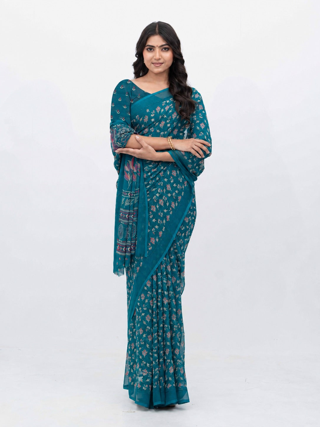 Rama Georgette Saree