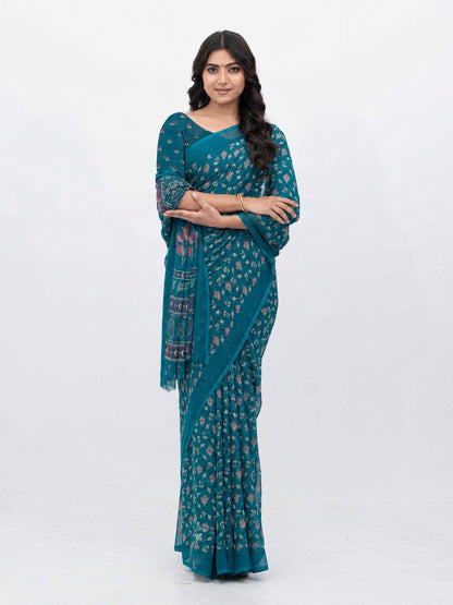 Rama Georgette Saree