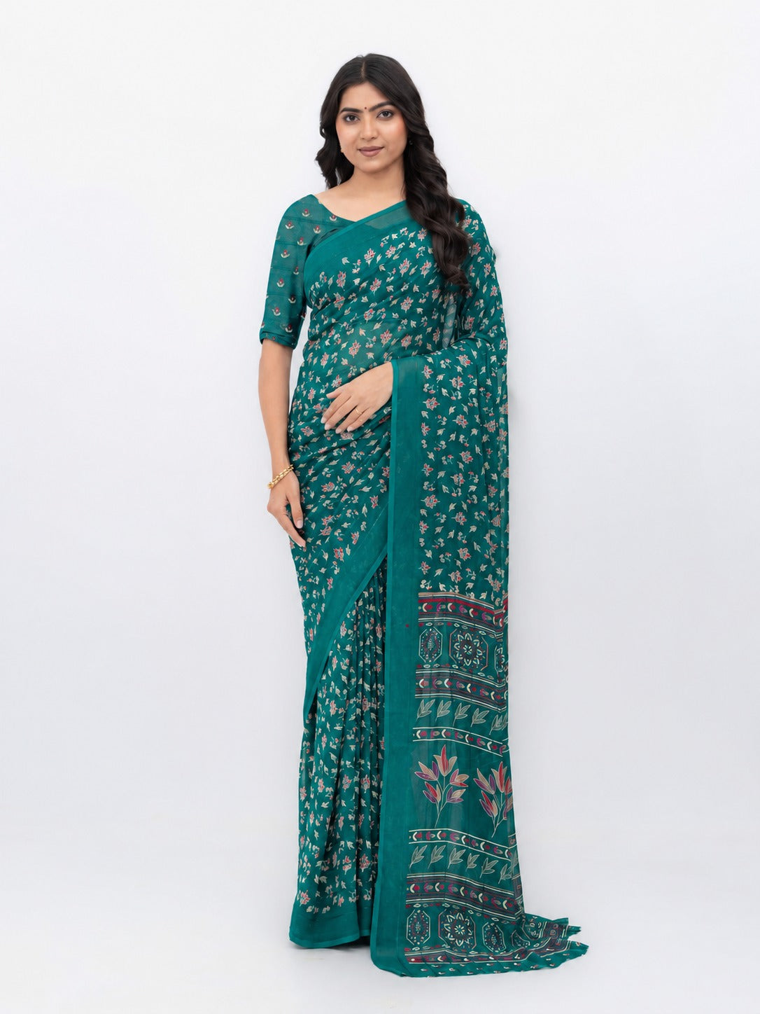 Rama Georgette Saree