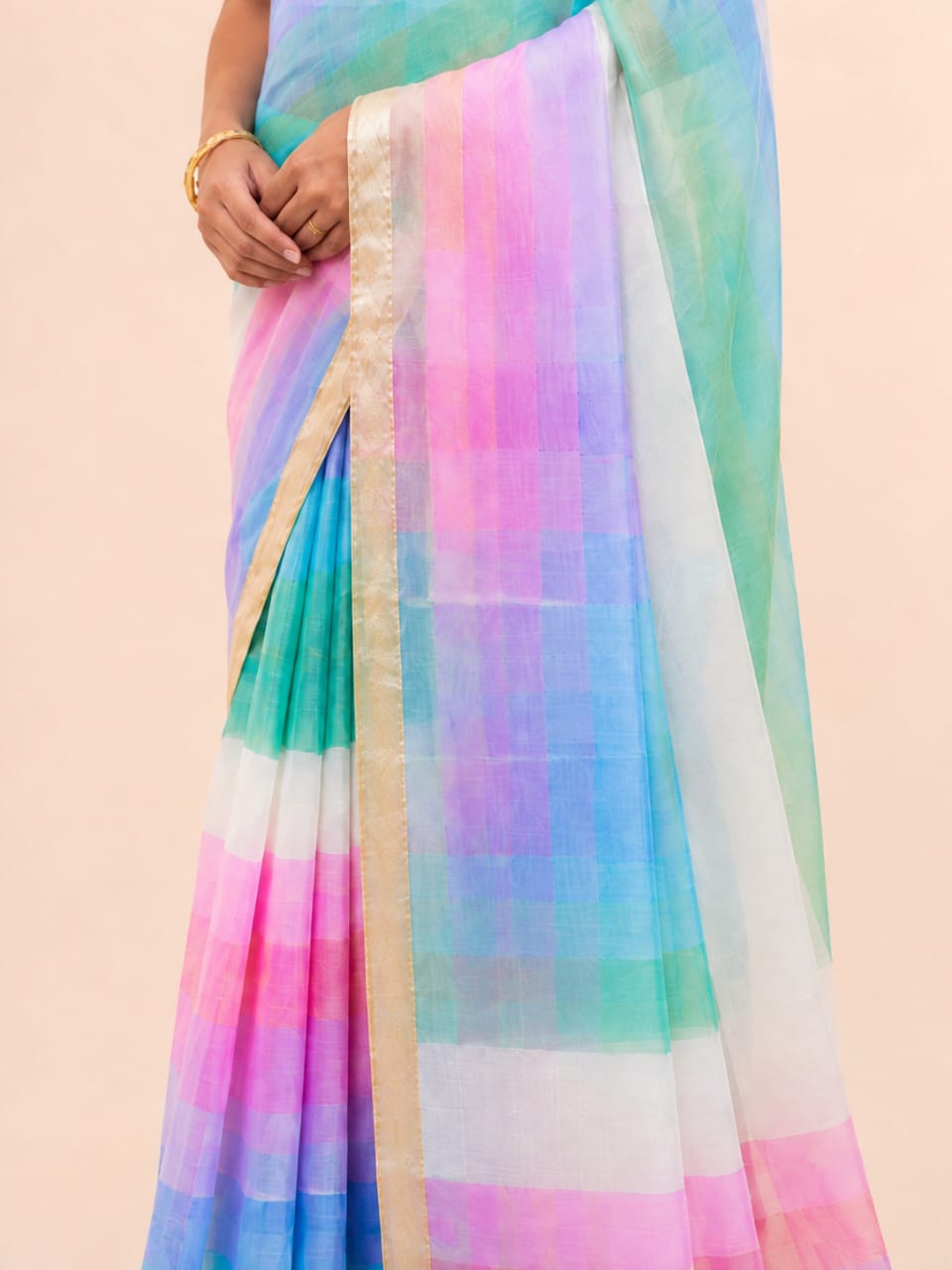 Multicolor Cotton Saree