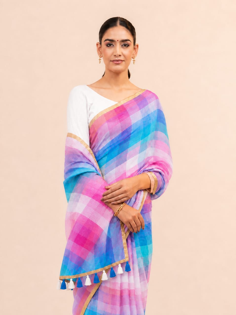 Multicolor Cotton Saree
